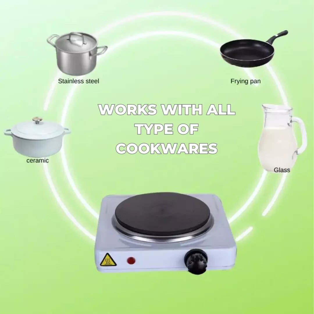 10 0 0W Electric Portable Kitchen Single Hot Plate Hob