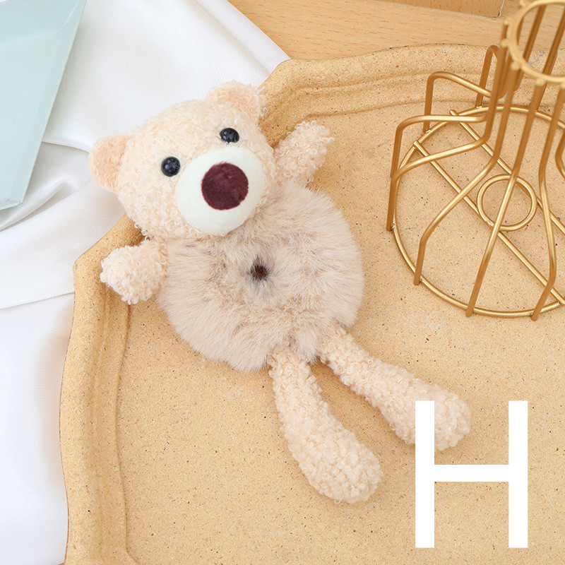 Cute Cartoon Women's Plush Hair Rope Rubber Band H - Shop at LoveMi