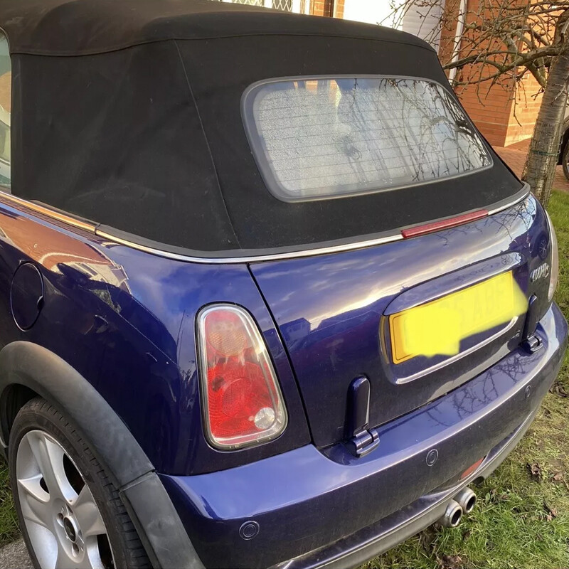 BMW Mini One Cooper S Convertible R52 R57 Rear Soft Top Roof Weather Seal Repair — image 3