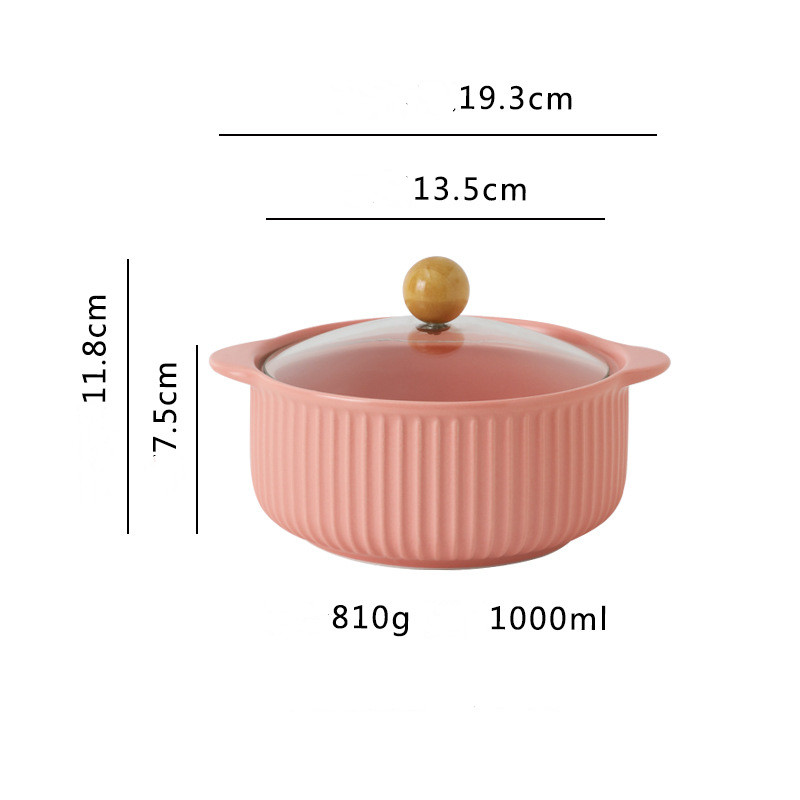 Binaural noodle bowl matte pin