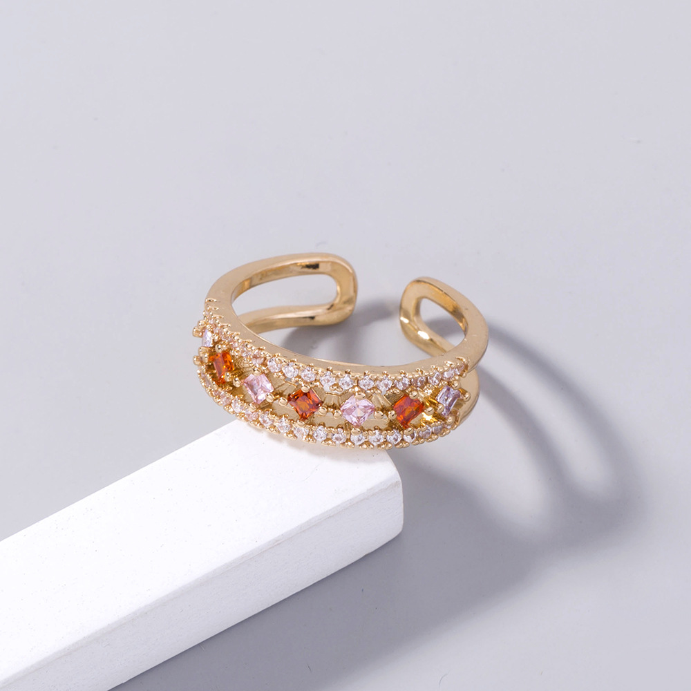 Fashion Rainbow Zircon Star Ring
