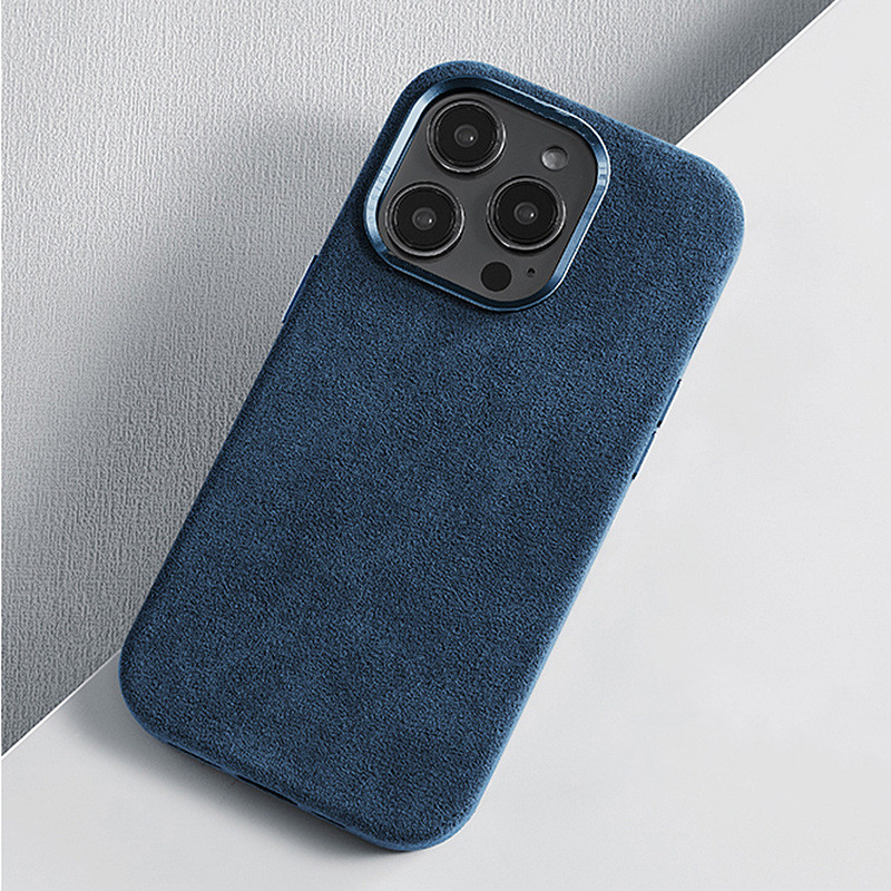 ALCANTARA Suede Apple IPhone 12 13 14 15  pro max plus Cases MAGSAFE case