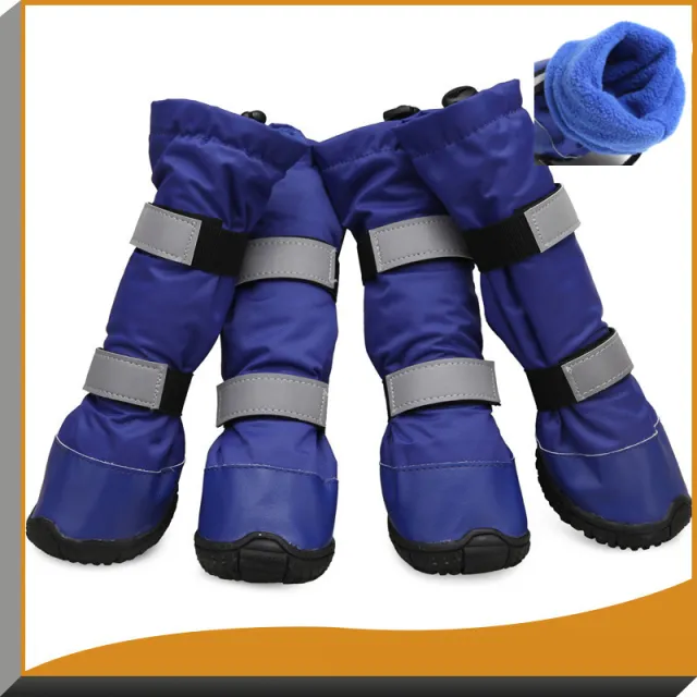 Waterproof Snow Pet Shoes Shoes General Rain Boots Blue - Shop at LoveMi