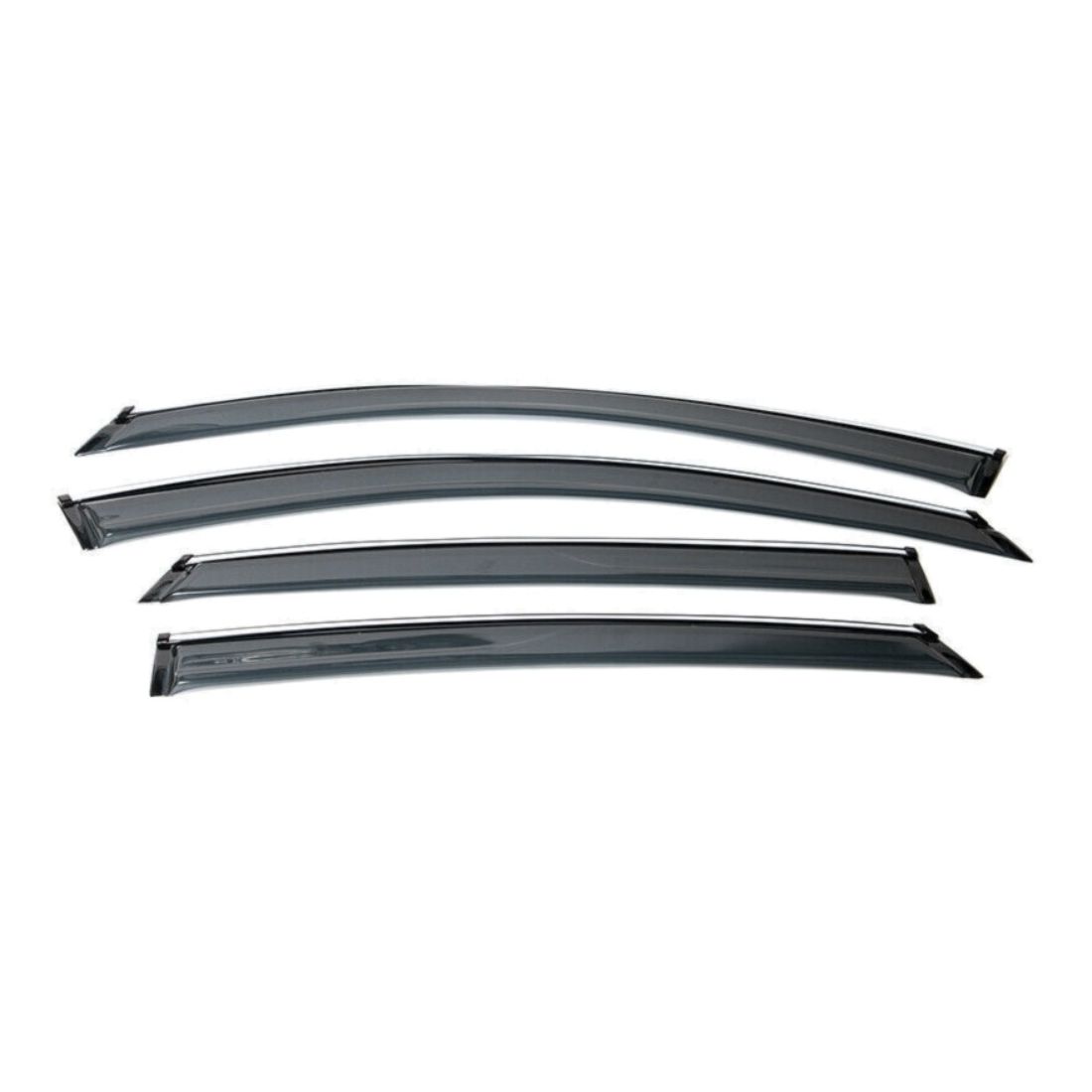 For 2018-2022 H Onda Accord Sedan Window Visor Deflector Guard W Chrome Trim