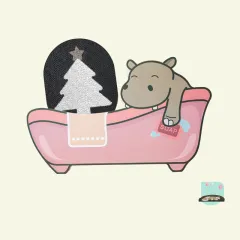 Cat Scratch Board Christmas Erect Type No Chip Toy - Hippo Package - View 1