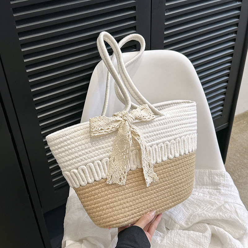 Title 4, Large Capacity Woven Fashion Gentle Elegant Han...