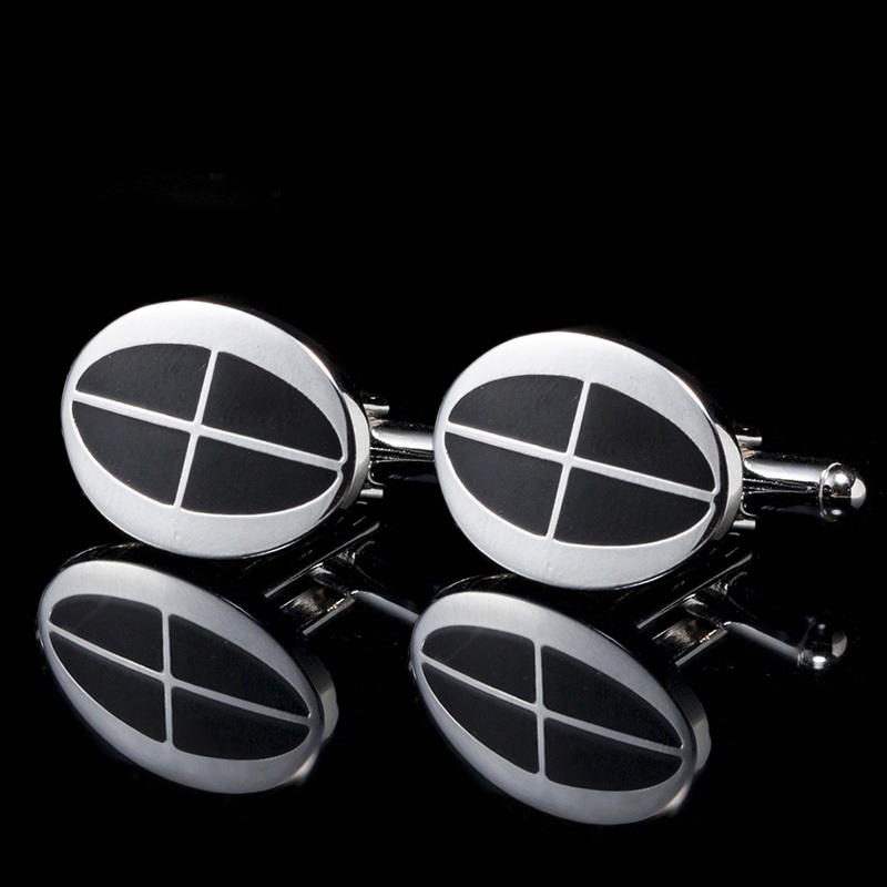 Square Men's Cufflinks Spot Simple French Cuff Buttons — foto 11