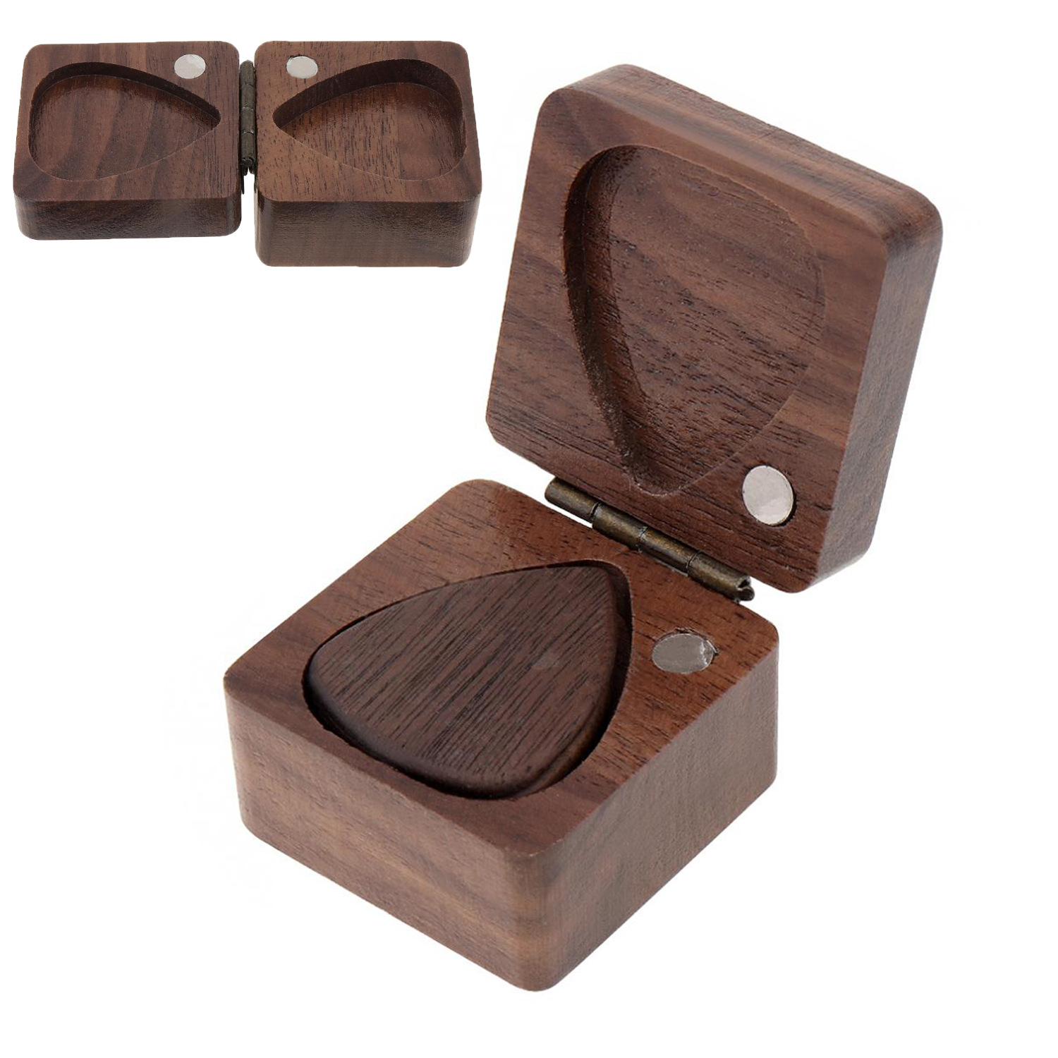 Guitar Pick Wooden Box Solid Wood Pick Box Can Be Customized