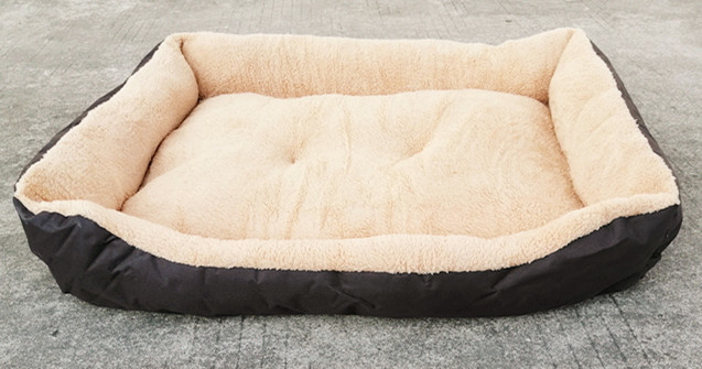 Panier chien en laine d'agneau et Oxford — Tailles L à XXL 3