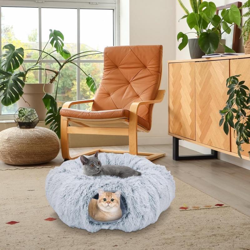 Cat Tunnel Bed Nest Interactive Toy For Small Medium Large Cats Exercise — image 5