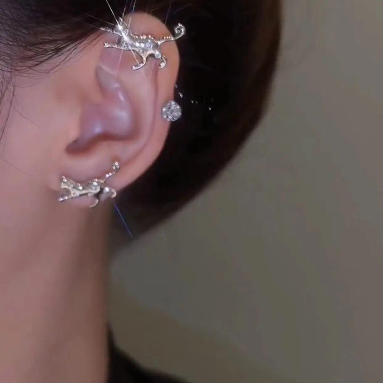 Personalized Cat Ear Hook Female Minority Design Fashion Earrings
