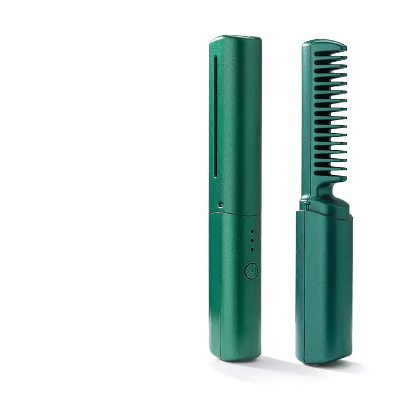 Professional Wireless Hair Straightener Curler Comb Fast