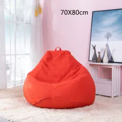 Comfortable Soft Giant Bean Bag Chair - Red - View 1