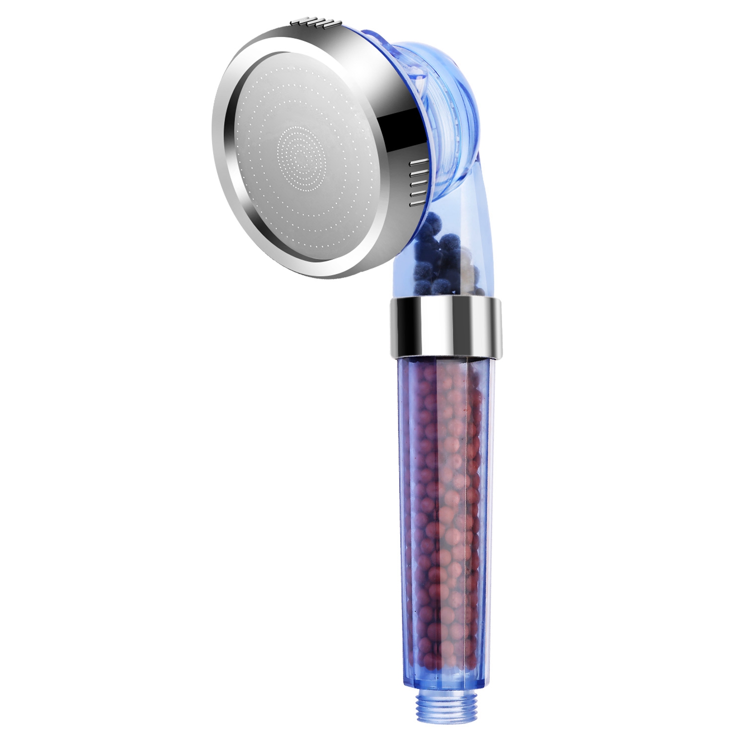 1Pc Ionic Filtration Shower Head High Pressure 3 Mode Stone Water Saving Bath Handheld Shower_voghion.com