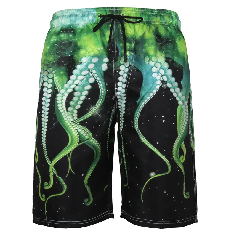 Men's Beach Pants Casual Shorts Octopus Amazon