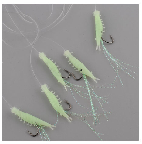 Luminous Shrimp Bionic Fish Skin String Hook Rubber Fly Bionic String Hook