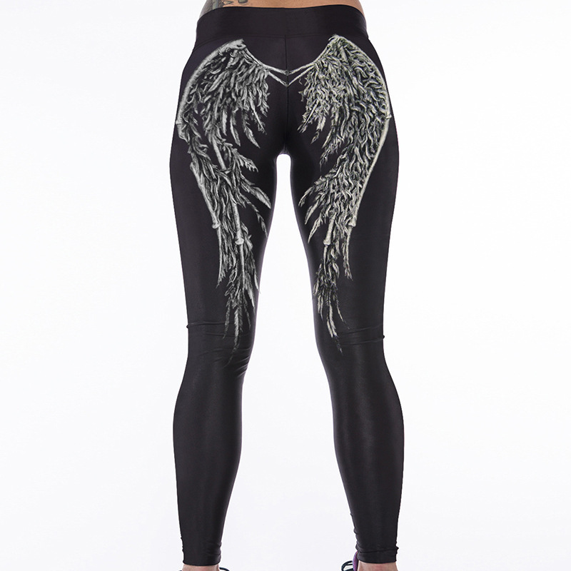 European And American Hot Wings Digital Printing Tight Yoga Pants