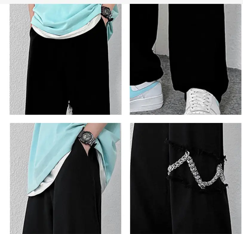 Korean Version Loose Harajuku Fried Street Wide Leg Pants