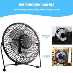 Portable Mini USB Cooling Fan   Small Desktop Desk Quiet Computer 8inch