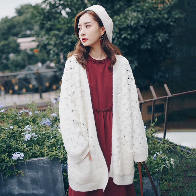 Outer Wear Mid-length Lazy Sweater