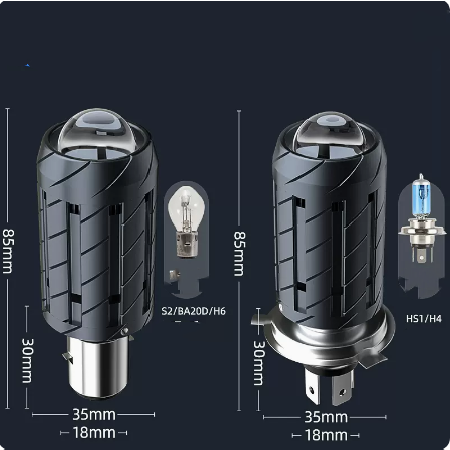 LED Lens Headlight Conversion Accessories Far Light Near Light Integrated Bulb — foto 6