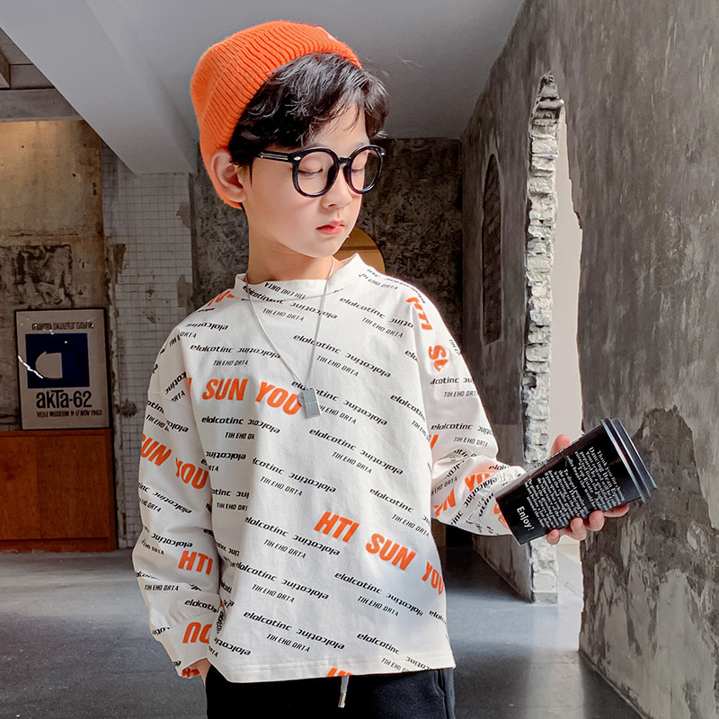 Cotton Sweater, Foreign Style Tops, Children's Bottoming Shirt Tide