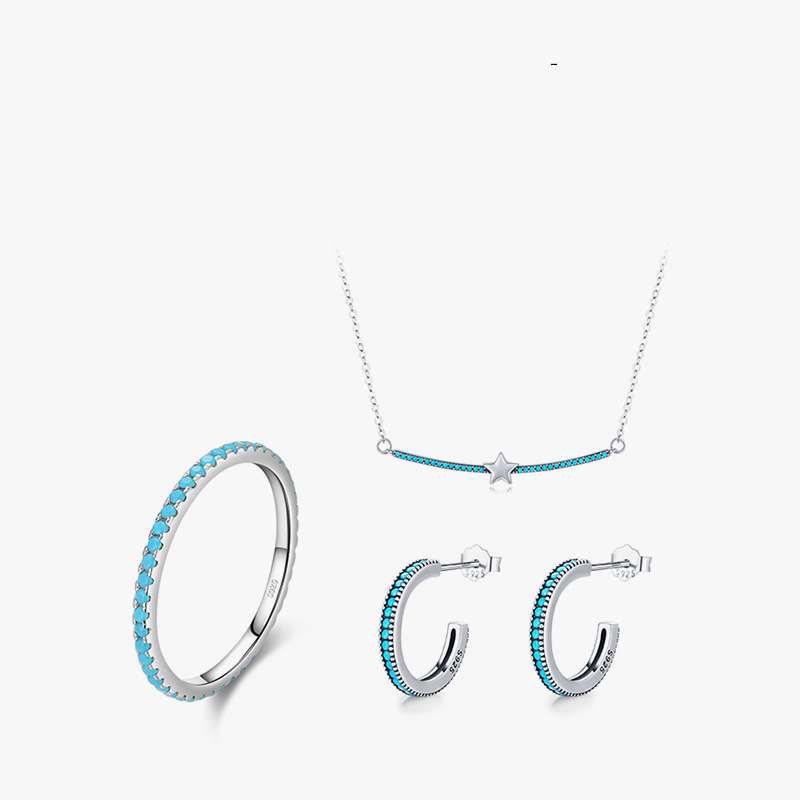 Title 2, Set S925 Argento Sterling Vintage Turchese Coll...