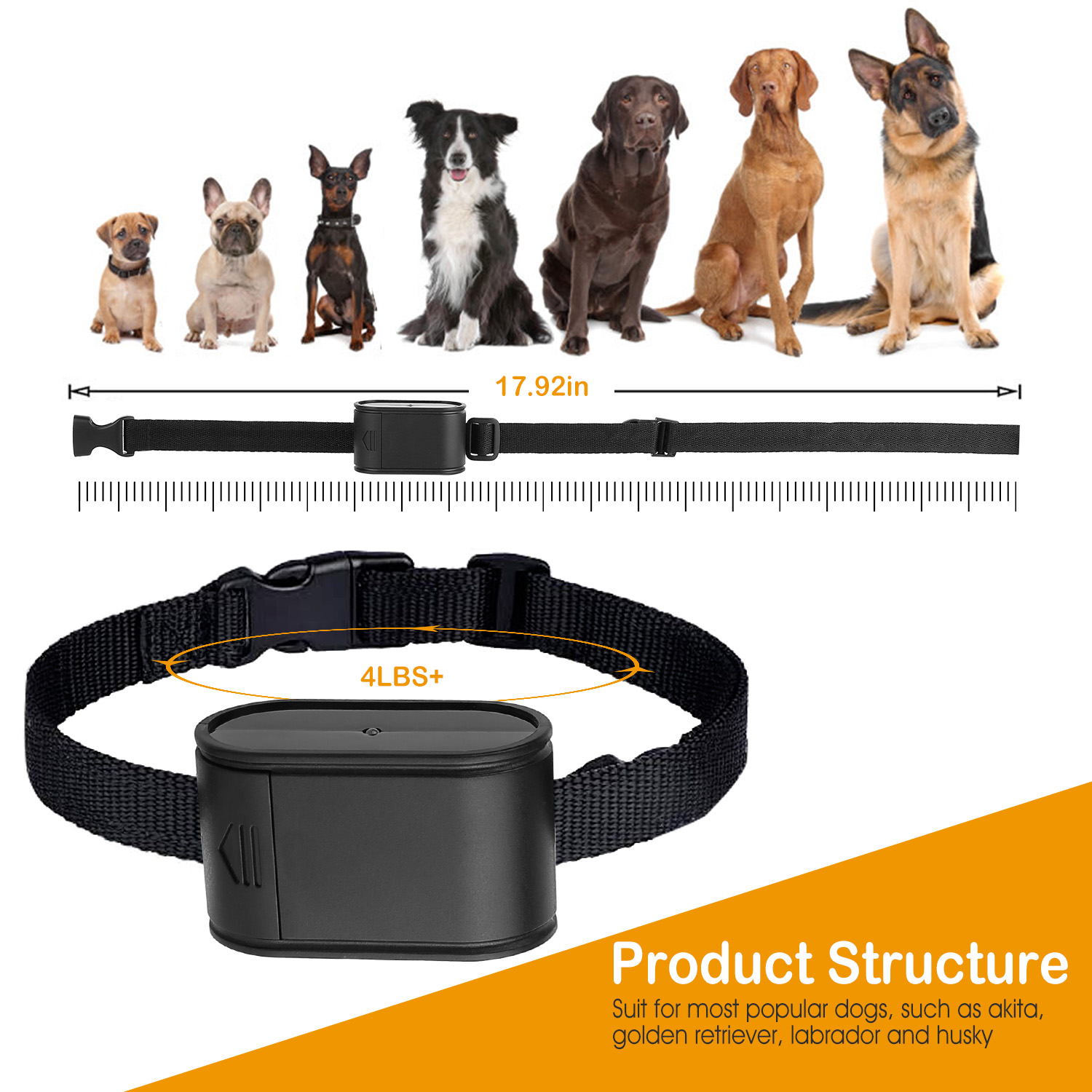 1Set Electric Dog Fence System Pet Tone Shock Boundary Containment Water Resistant Collar Receiver For Small Medium Large Dog — foto 20
