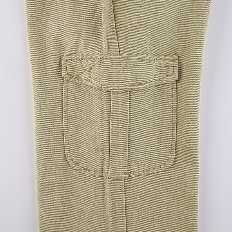 Women's Fashion Pants Street Solid Color Pockets