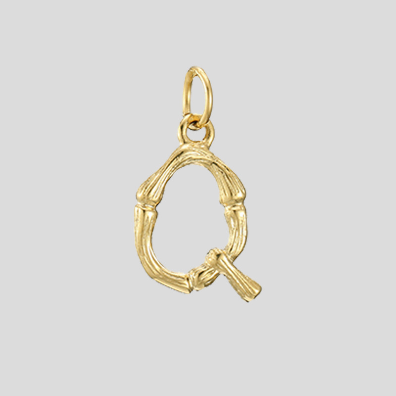 26 Letter Pendant Women's 316L Titanium Steel Gold Plated Necklace