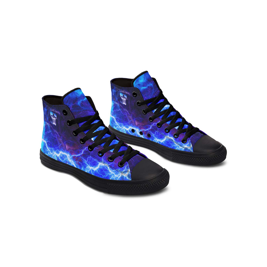 Fashion Printed Couple High Top Canvas Shoes