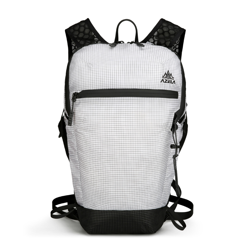 AZELA Grid Pattern Lightweight Hiking Backpack, Breathable Mesh Outdoor Backpack For Trekking, Camping, Travel, Sports