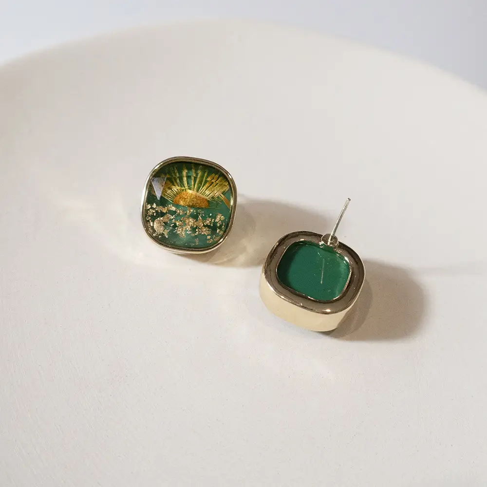 Vintage Earrings Camellia Simple Fashion Special-interest