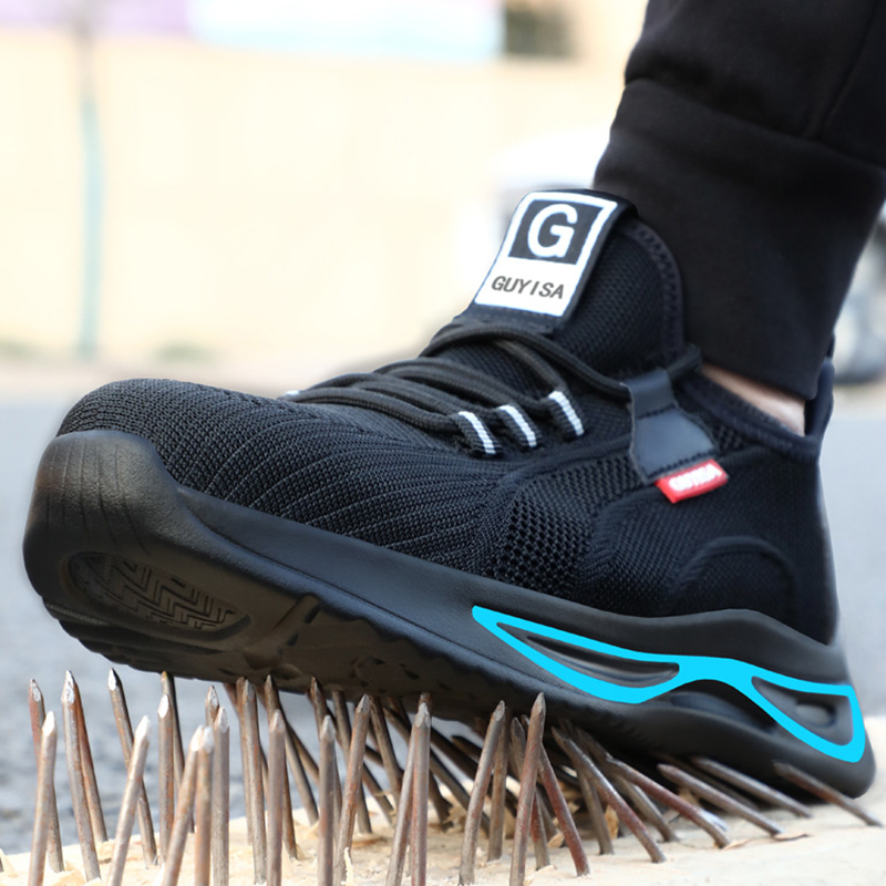 Lightweight work shoes with Kevlar midsole and PU sole