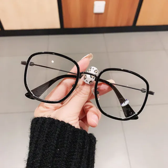 Myopia Glasses Frosted Trend Hot Style Fashion Undressed Photo Show Face Small Glasses Frame Black - Shop at LoveMi