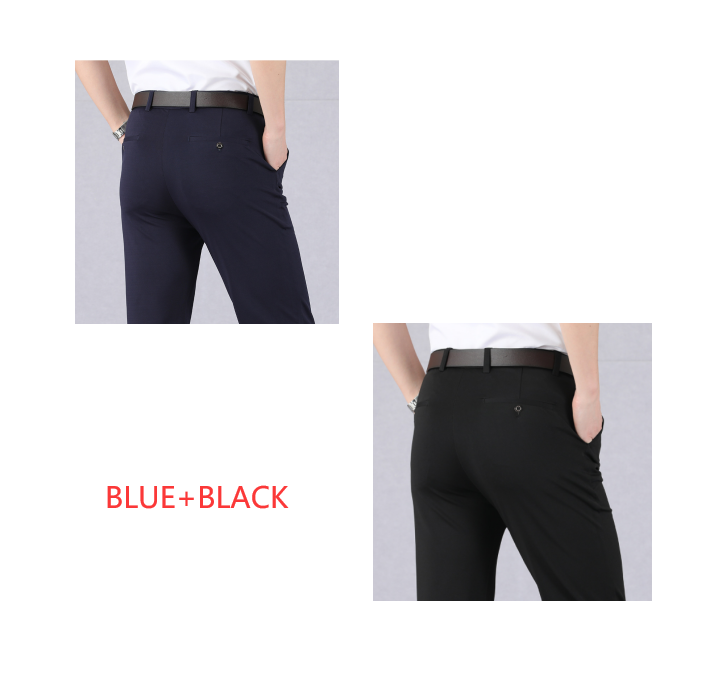 Casual Pants High Waist Trousers Middle-aged Men's Trousers Stretch Old Clothes