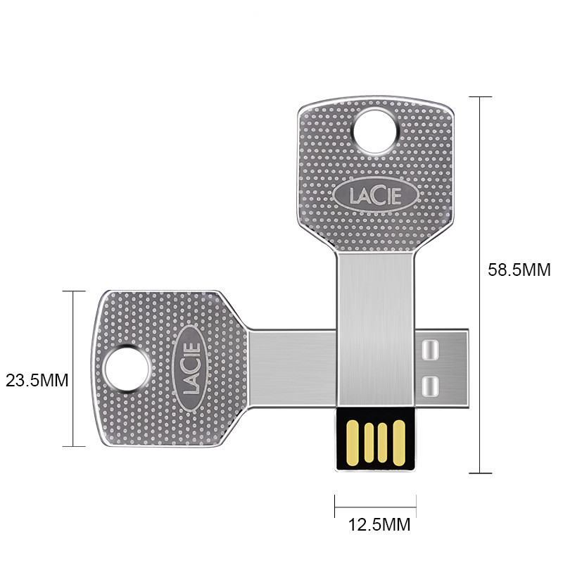 Ultra-thin Waterproof Conjoined Metal Key USB Drive — foto 3