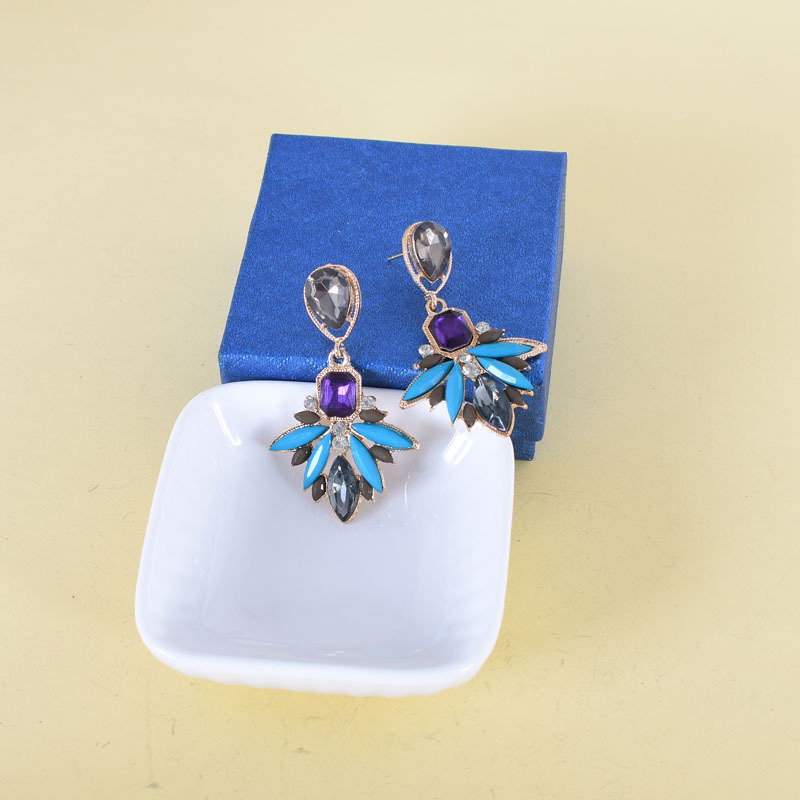 Zircon Small Fragrant Wind Drop Earrings