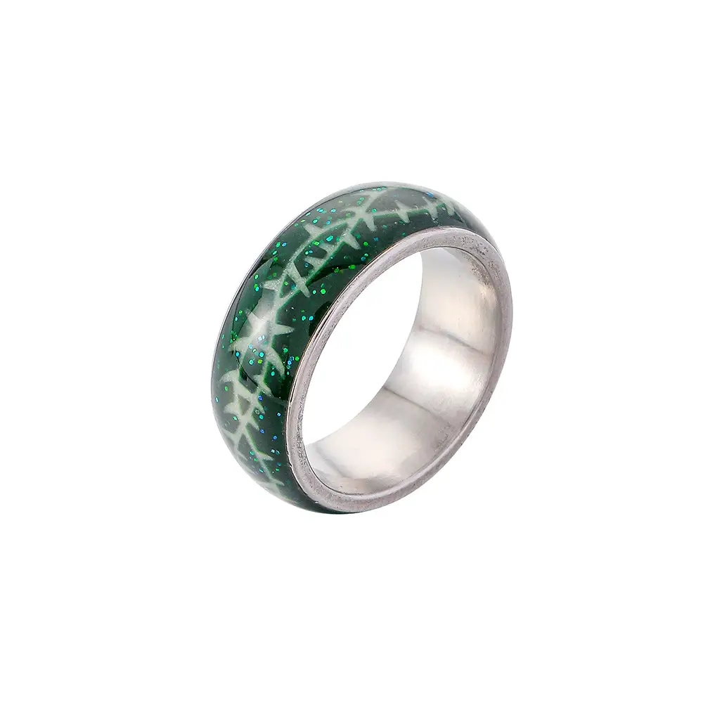 Luminous Crack Ring Personality Stainless Steel