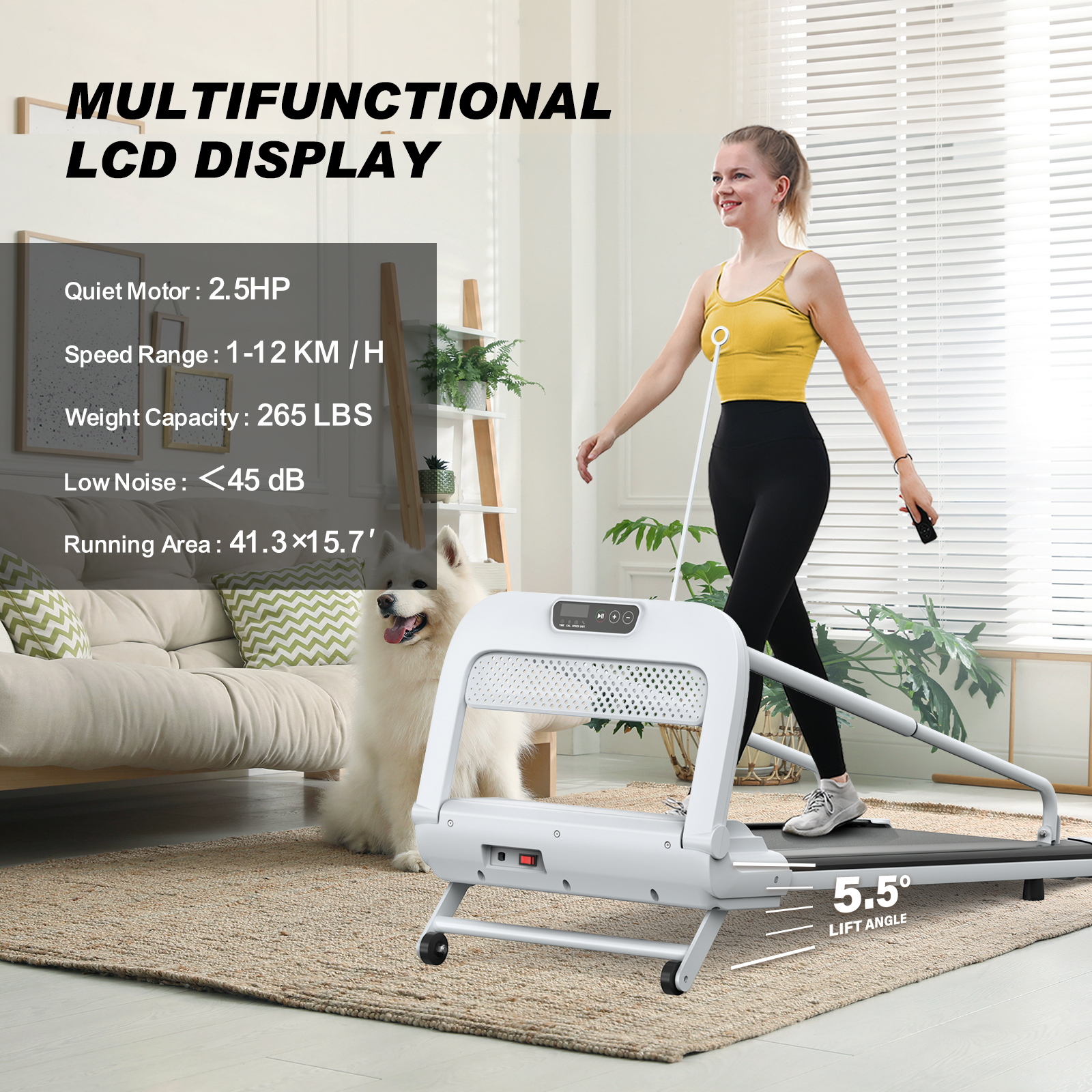 2025 New Quiet Smart Pet Treadmill, Adjustable Speed, Perfect For Small Medium Dogs