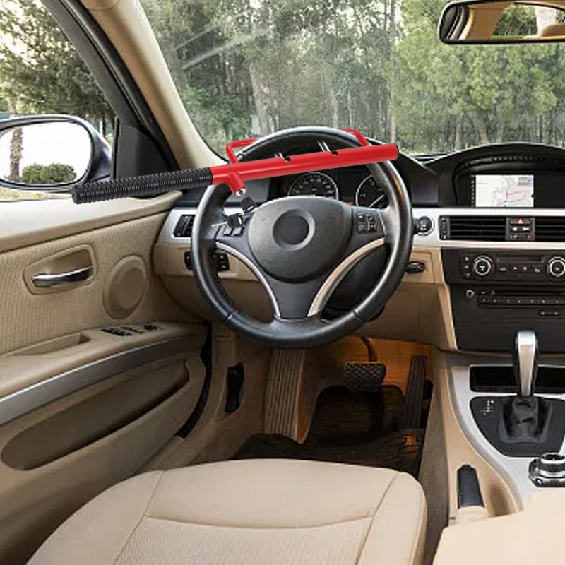 Car Steering Wheel Lock Heavy Duty Design Anti Theft Security 2 Keys UK Stock