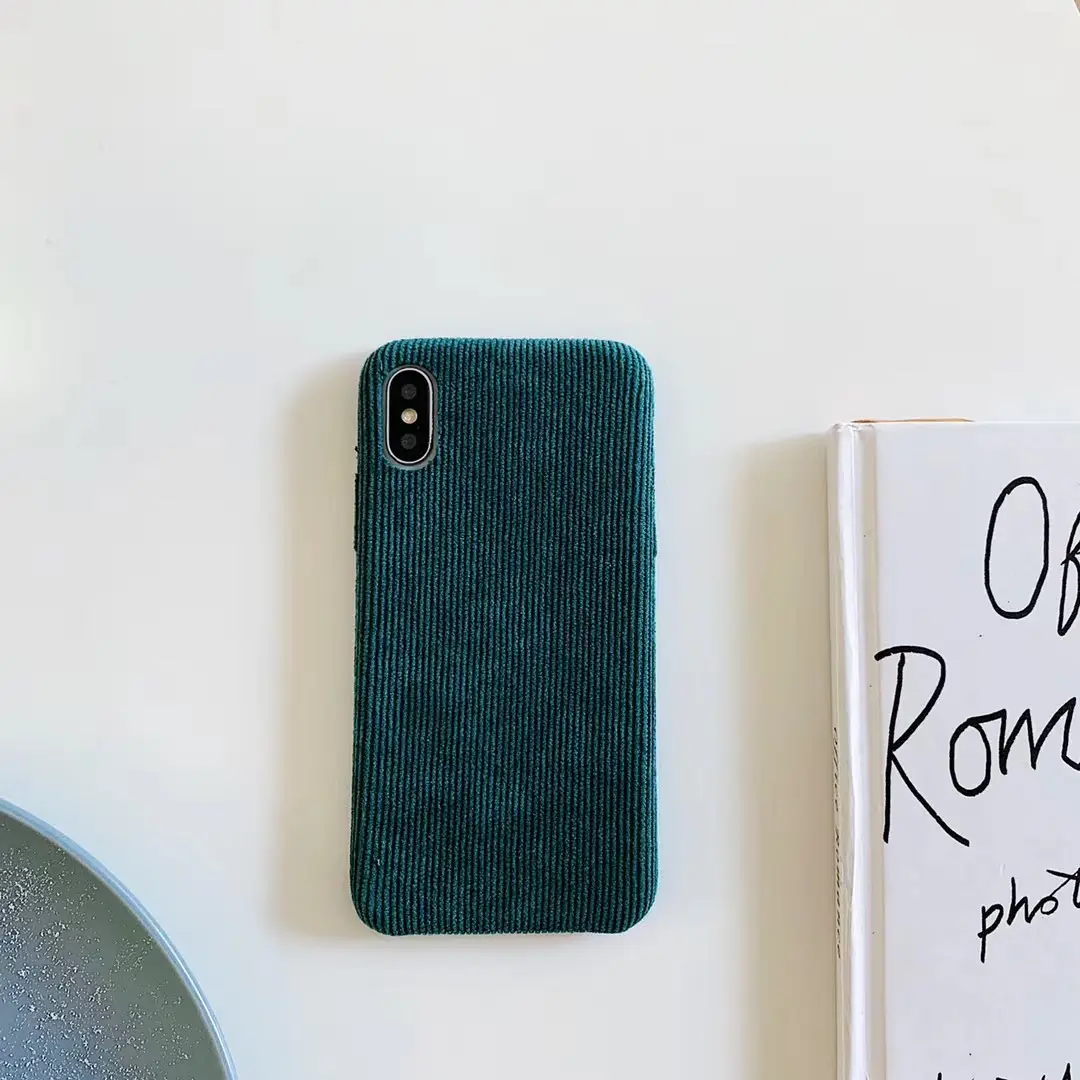 Corduroy Phone Case For IPhonex Solid Color