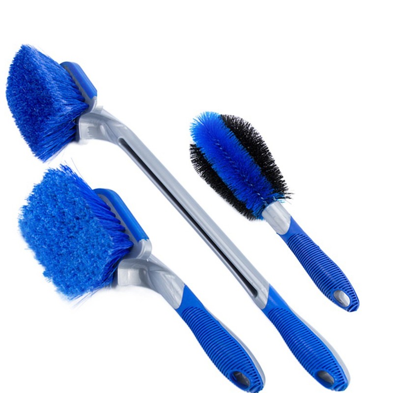 3X Bristle Cleaner Car Alloy Wheel Cleaning Brushes Tool Tire Washing Clean Soft — image 10