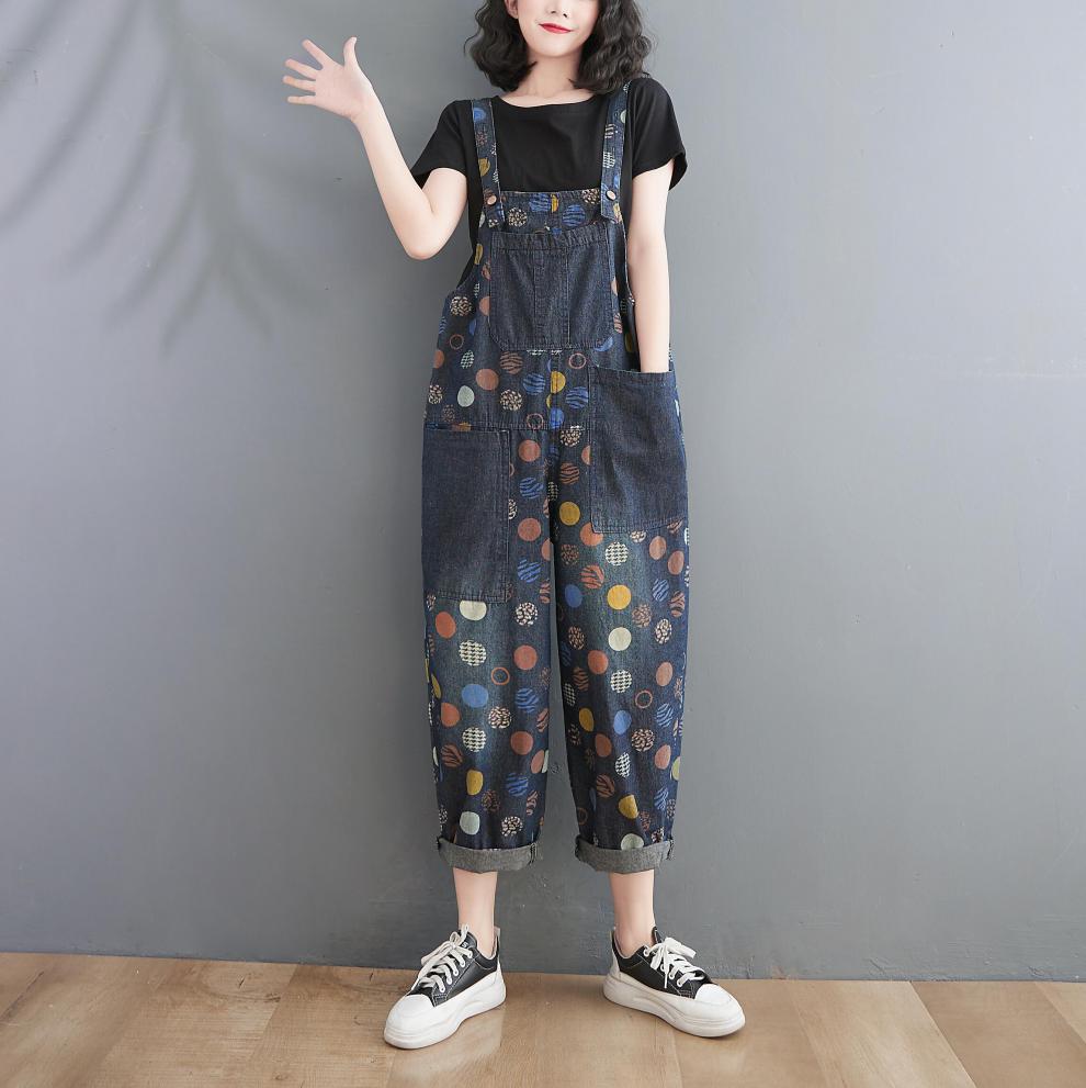 Title 9, Jeans con bretelle da donna, versione coreana c...