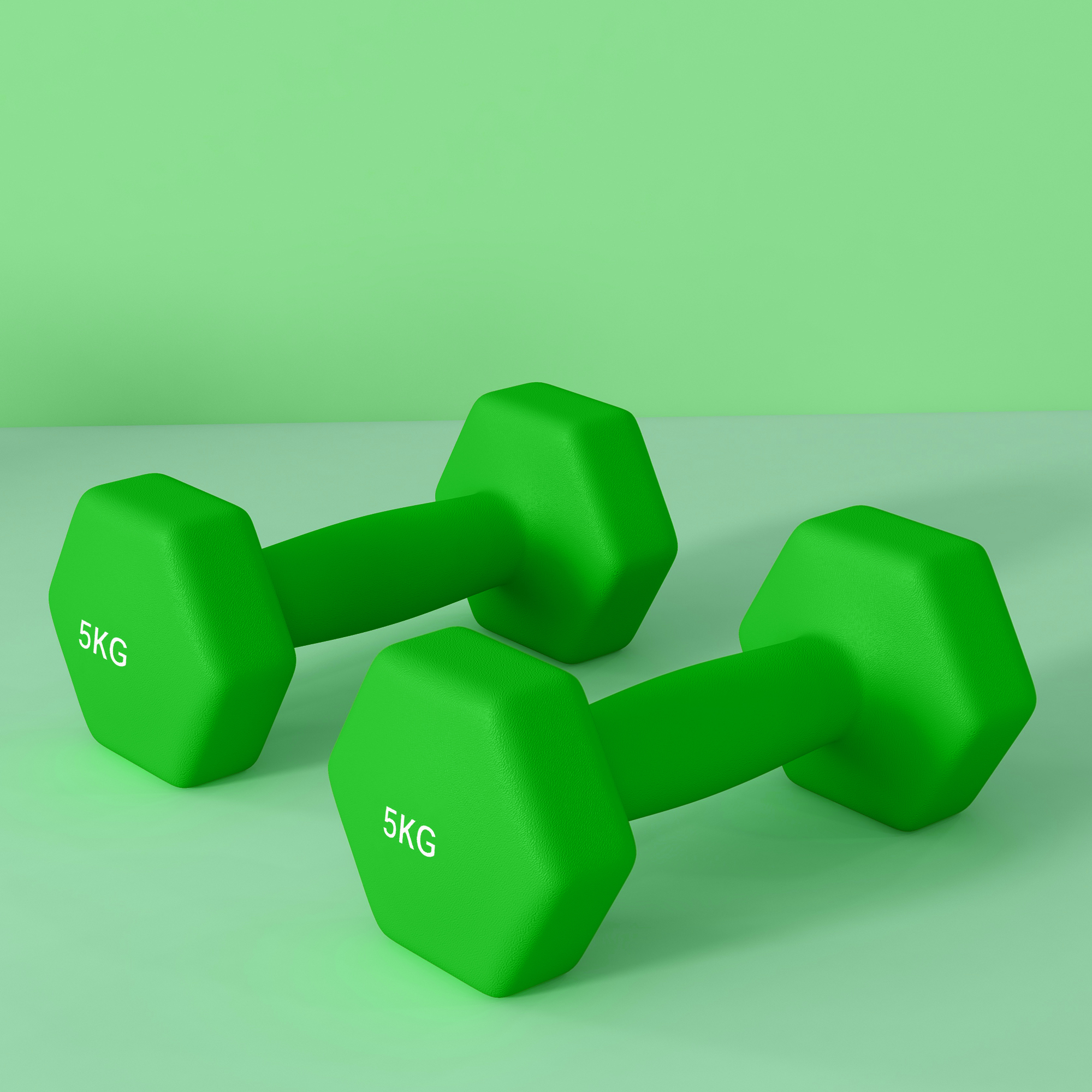 2 X 4kg Hexagonal Dumbbell Set With Anti Slip Grip, Suitable For Home Gym — image 11