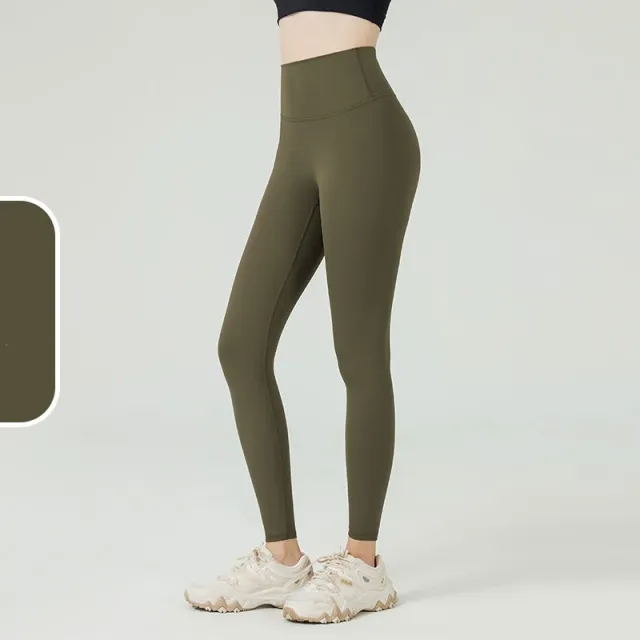 Women's High waisted Hip lifting Sports Tight Yoga Pants Army Green - Shop at LoveMi