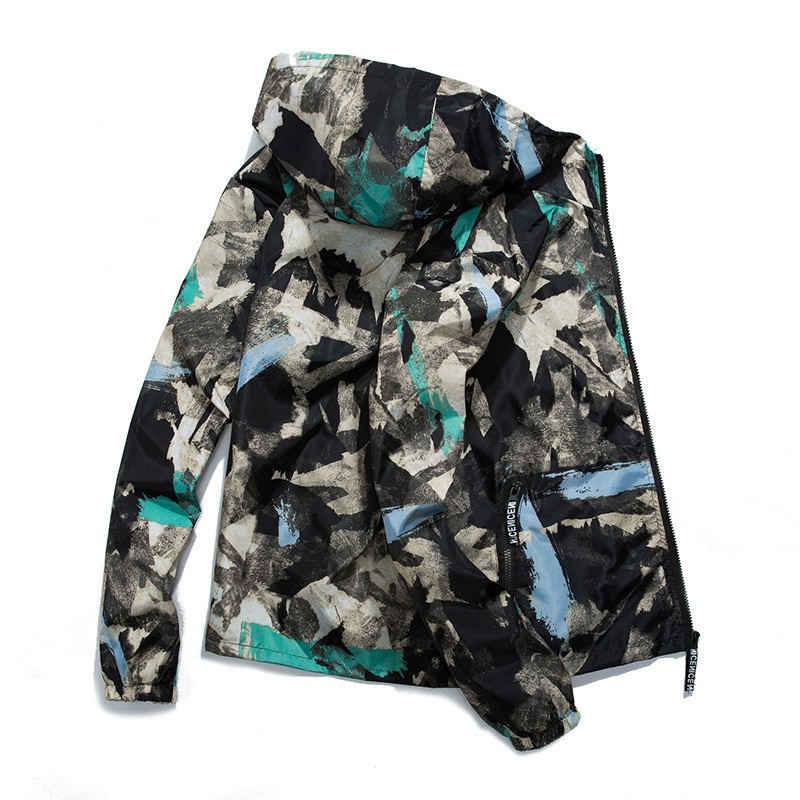 Title 2, Chaqueta Casual Deportiva Camuflaje para Hombre...