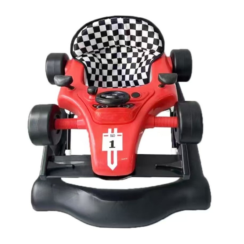 4-in-1 Baby Push Walker With Adjustable Height And Speed - Red 6