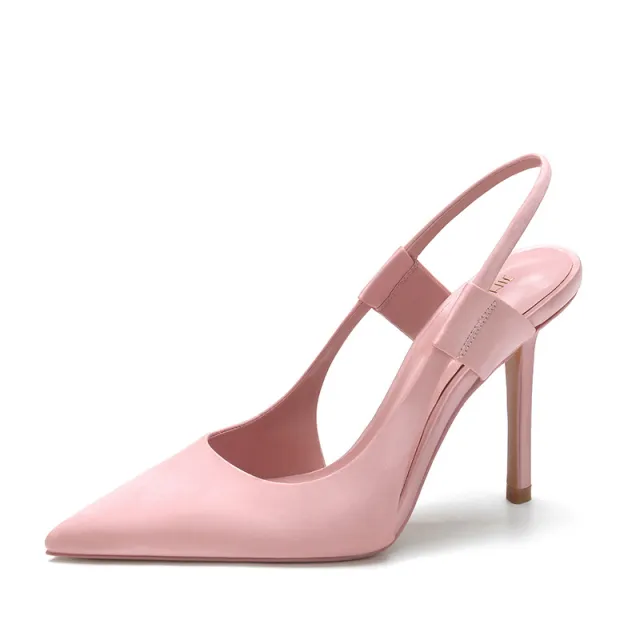 French Slim Heel Elegant Baotou Sandals Red - Shop at LoveMi