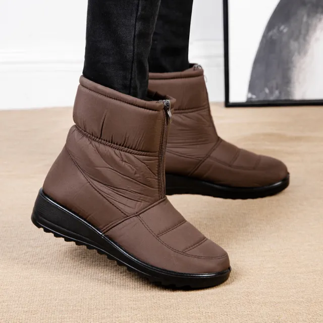 Winter Snow Boots For Women Warm Plush Platform Boots Shoes Brown - Shop at LoveMi